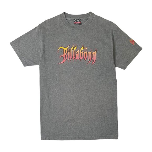 Y2K Billabong Flames Surf Tee M - Picture 1 of 6